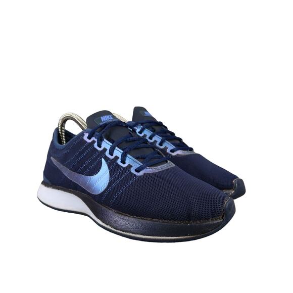 Nike Shoes Womens 6 Athletic Sneakers Dualtone Racer Trainer Active Comfort Blue - Picture 1 of 12
